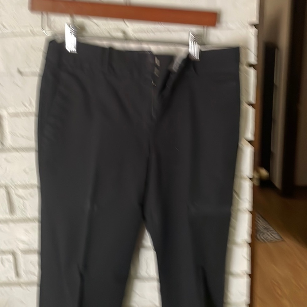 Black wide leg trousers